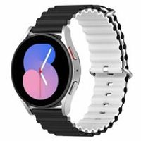 Garmin Vivoactive 4 / 4L - Ocean Style bandje - Zwart / wit