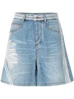 Ermanno Scervino short à imprimé graphique - Bleu - thumbnail