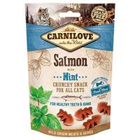 CARNILOVE Feline Crunchy Snack Zalm, Munt, 50 g