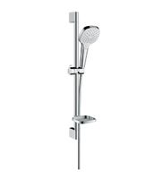 Hansgrohe Croma Select E doucheset met glijstang 65cm en zeepschaal chroom