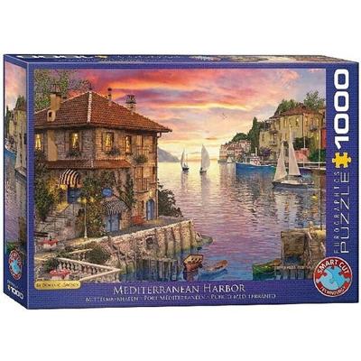 Mediterranean Harbor - Dominic Davison (1000 Stukjes) - Puzzel;Puzzel (0628136609623)