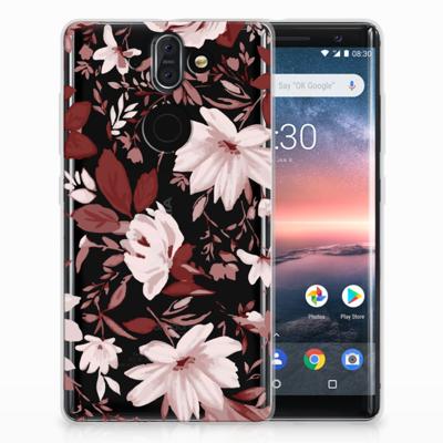 Hoesje maken Nokia 9 | 8 Sirocco Watercolor Flowers