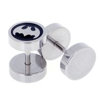 Heren oorbellen Fake Ear Plug Bat