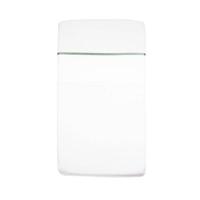 Briljant Baby ledikantlaken geweven stone green uni + bies band