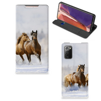 Samsung Galaxy Note20 Hoesje maken Paarden - thumbnail