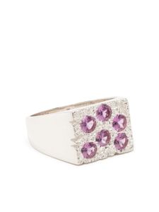 Bleue Burnham bague The Rose Garden - Argent