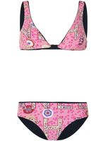 CHANEL Pre-Owned bikini à logo imprimé - Rose