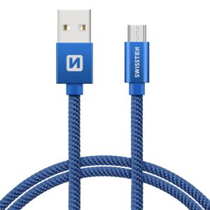 Swissten Micro-USB naar USB kabel - 2M - Blauw