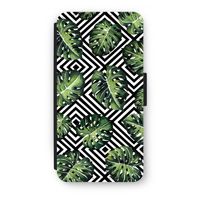 Geometrische jungle: iPhone 8 Plus Flip Hoesje - thumbnail