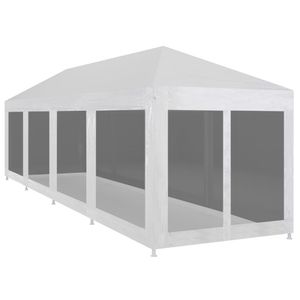 Partytent met 10 mesh zijwanden 12x3 m