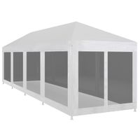 Partytent met 10 mesh zijwanden 12x3 m - thumbnail