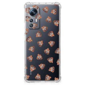 Doorzichtige Silicone Hoesje voor Xiaomi 12 | 12x Poep Emojis