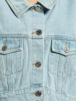 Missguided / Spijkerjasjes Drop Hem Oversized in blauw Missguided / Spijkerjasjes Drop Hem Oversized in blauw