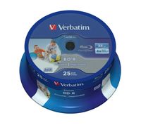 Verbatim 43811 Blu-ray BD-R SL disc 25 GB 25 stuk(s) Spindel Bedrukbaar, Antikras-coating - thumbnail