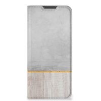 OPPO A54 5G | A74 5G | A93 5G Book Wallet Case Wood Concrete