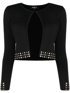 Paule Ka cardigan crop à ornements cloutés - Noir