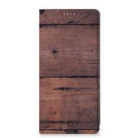 Samsung Galaxy A71 Book Wallet Case Old Wood - thumbnail