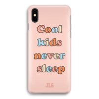 Cool Kids Never Sleep: iPhone X Volledig Geprint Hoesje