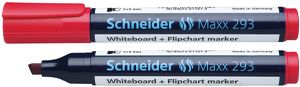 Schneider whiteboard + flipchart marker Maxx 293 rood