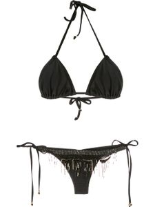 Amir Slama bikini à broderies - Noir