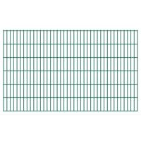 vidaXL Dubbelstaafmatten 2,008x1,23 m 50 m (totale lengte) groen
