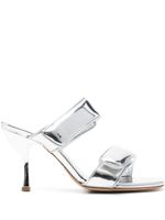 GIABORGHINI mules Perni 03 80 mm - Argent