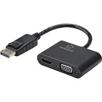 Renkforce RF-4505752 DisplayPort/HDMI/VGA Adapter [1x DisplayPort stekker - 1x HDMI-bus, VGA-bus] Zwart 15.00 cm