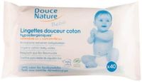 Douce Nature Babydoekjes katoen bio (40 st) - thumbnail