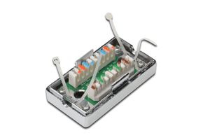 Digitus Netwerk Adapter CAT 3, CAT 4, CAT 5, CAT 5e [1x LSA, Snijklem - 1x LSA, Snijklem] Chroom, Chroom (glanzend), Zilver