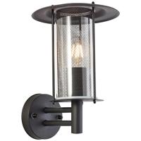 Brilliant Lamp Detroit buitenwandlamp staand zwart mat metaal/glas zwart 1x A60, E27, 20 W
