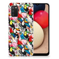 Samsung Galaxy A02s TPU Hoesje Birds - thumbnail