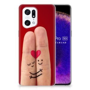 OPPO Find X5 Pro Silicone Back Cover Liefde - Origineel Romantisch Cadeau