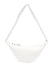 LEMAIRE sac porté épaule en cuir à design demi-lune - Blanc