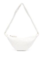 LEMAIRE sac porté épaule en cuir à design demi-lune - Blanc