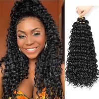 krullend gehaakt haar 18inch water wave gehaakte haar strand krul gehaakte haar ameli krul gehaakte haar voor zwarte vrouwen synthetische vlechten hair extensions miniinthebox