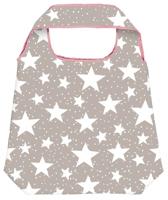 Moses opvouwbare boodschappentas Magische Sterren 10 liter grijs