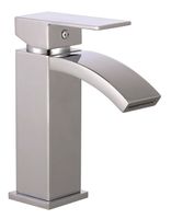 CASCATA ééngreepsmengkraan wastafel met watervaluitloop | chroom
 - 36210
