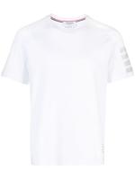 Thom Browne T-shirt met vier strepen - Wit