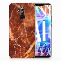 Huawei Mate 20 Lite TPU Siliconen Hoesje Marmer Bruin - thumbnail