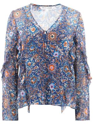 Veronica Beard Zijden top - Blauw