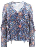 Veronica Beard Zijden top - Blauw