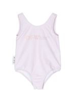 Off-White Kids maillot de bain à logo imprimé - Rose