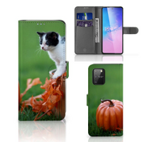 Samsung S10 Lite Telefoonhoesje met Pasjes Kitten - thumbnail