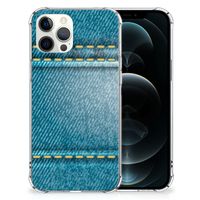 iPhone 12 Pro Max Anti Shock Bumper Case Jeans - thumbnail