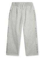 Givenchy Kids pantalon à logo imprimé - Gris