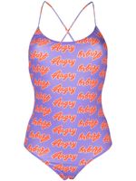 Natasha Zinko maillot de bain Angry imprimé - Violet