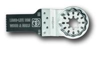 FEIN E-Cut Long-Life-zaagblad, VE 5 st., breedte 20 mm, lengte 34 mm, opname Starlock, bimetaal met geschrankte houtvertanding