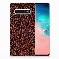 Samsung Galaxy S10 Plus Siliconen Case Koffiebonen