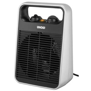 Unold 86106 electrische verwarming Binnen Zwart, Zilver 2000 W Ventilator elektrisch verwarmingstoestel