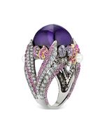 Anabela Chan bague Amethyst Sugarloaf Berry en or vermeil 18ct - Violet - thumbnail